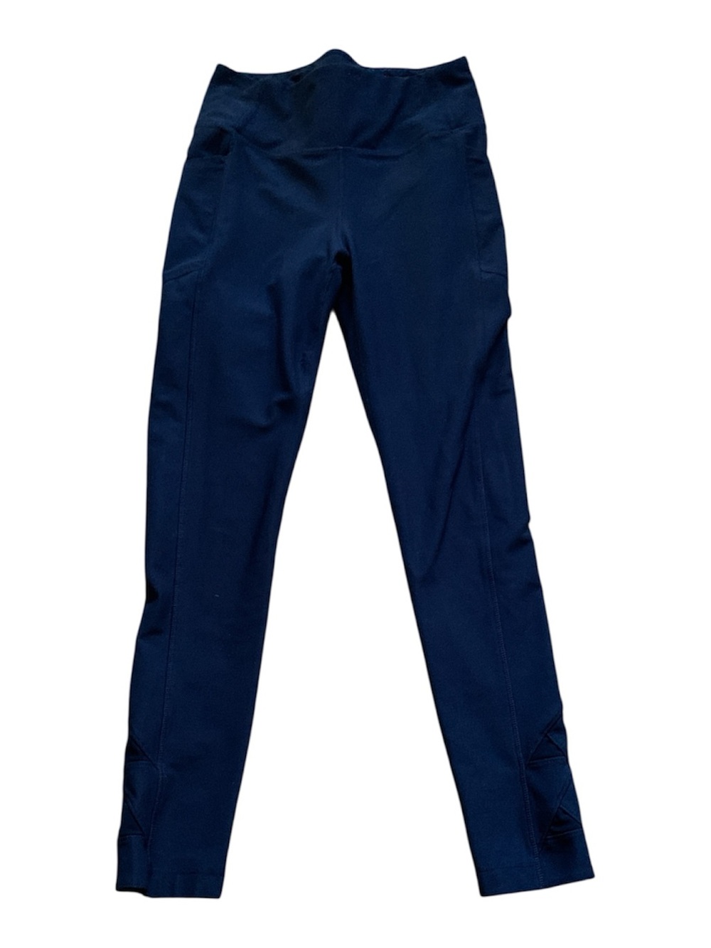 Mondetta Navy High-Rise Kids Leggings with Side Pockets